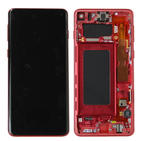 Samsung Galaxy S10 LCD display - red (Cardinal Red)