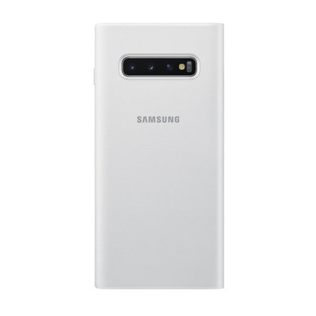 Etui na telefon Samsung Galaxy S10 Plus LED View Cover - białe [OUTLET]