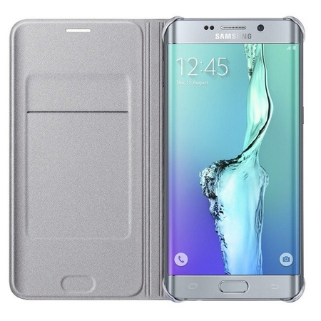 Samsung Galaxy S6 edge+ Flip Wallet phone case - silver