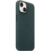 Skórzane etui Apple iPhone 14 Leather Case MagSafe - zielone (Forest Green) 