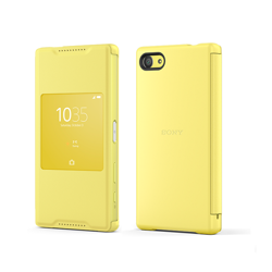 Sony Xperia Z5 Compact Style Cover Window case SCR44 - yellow