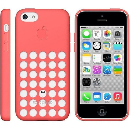 Oryginalne etui Apple iPhone 5c - różowe