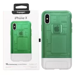 Etui Spigen Classic C1 do Apple iPhone X/ XS - zielone (Sage)