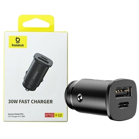 Baseus 30W car charger - black