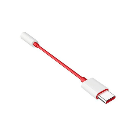 OnePlus 1091100049 headphone adapter from USB-C to 3.5mm - red