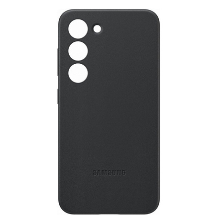 Samsung Galaxy S23 Leather Phone Case - black