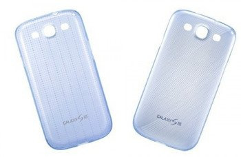 Silicone case for Samsung Galaxy S3 phone - 2 pieces blue