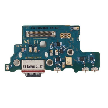 Samsung Galaxy S20 Ultra board with USB-C charging connector and microphone