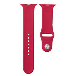Apple Watch 1/ 2/ 3/ 4/ 5/ 6/ 7 Series 42/ 44/ 45 mm pasek Silicone Sport M/L MRGW2ZM/A - ciemnomalinowy (Red Raspberry)