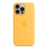 Silikonowe etui Apple iPhone 15 Pro Max Silicone Case MagSafe - promienny żółty (Sunshine)