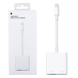 Apple Lightning to USB 3 camera connector adapter - white