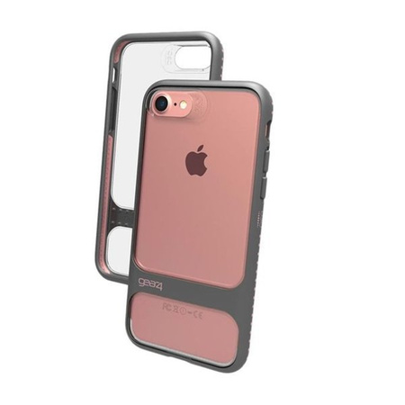 Apple iPhone 7/ 8 GEAR4 Soho case IC7011D3 - transparent with gray-pink frame