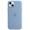 Apple iPhone 15 Silicone Case MagSafe - blue (Winter Blue)