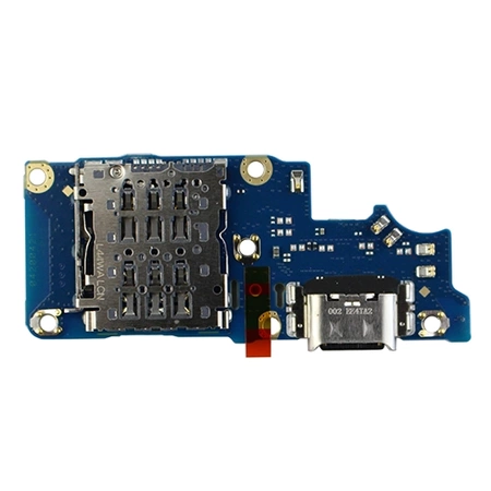 Board with USB-C charging connector, SIM card reader and microphone for Realme 12 4G