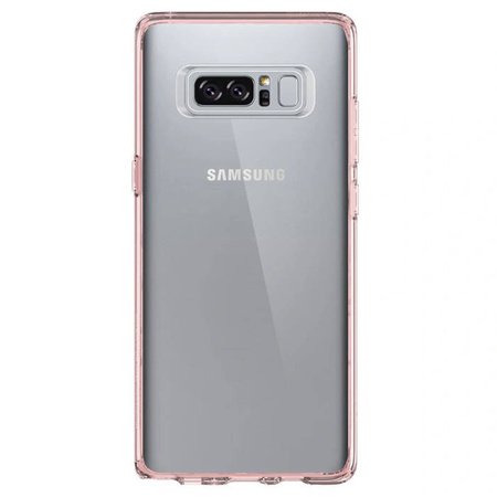 Samsung Galaxy Note 8 etui Spigen Ultra Hybrid 587CS22064 - transparentny z różową ramką