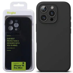 Silikonowe etui na Apple iPhone 16 Pro Max Ringke Silicone - czarne