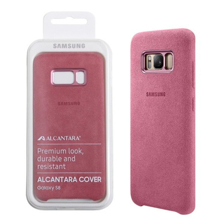 Samsung Galaxy S8 Alcantara phone case - pink