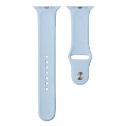 Apple Watch 1/ 2/ 3/ 4/ 5/ 6/ 7 Series 42/ 44/ 45 mm Silicone Sport strap M/L MRH72AM/A - blue (Sky Blue)