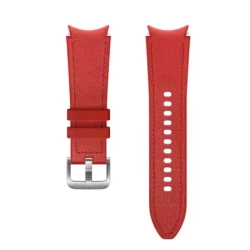 Samsung Hybrid Leather Band 20 mm S/M for Galaxy Watch 4/ Watch 4 Classic/ Watch 5/ Watch 5 Pro - red
