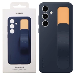 Samsung Galaxy S24 FE Standing Grip Phone Case - navy blue