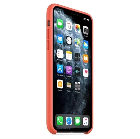 Apple iPhone 11 Pro Max Silicone Case - Orange (Clementine)