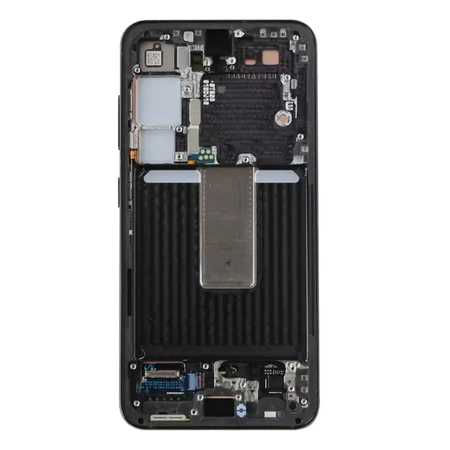 LCD display with frame for Samsung Galaxy S23 - black (Phantom Black)