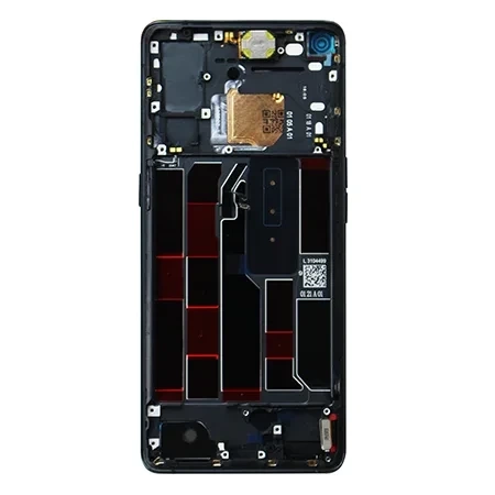 Original LCD display with bezel for Oppo Reno 4 Pro 5G - black