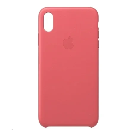 Apple iPhone XS Max Leather Case - Pink (Peony Pink)