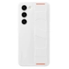 Case with strap for Samsung Galaxy S23 Silicone Grip Case - white