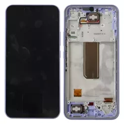 Wyświetlacz LCD z ramką do Samsung Galaxy A34 5G oryginalny - fioletowy (Light Violet)