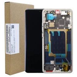 Wyświetlacz Eco2 OLED Plus z ramką do Realme GT 7 Pro - szary (Titanium)