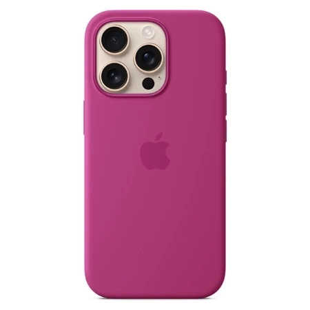 Apple iPhone 16 Pro Silicone Case MagSafe - Fuchsia 