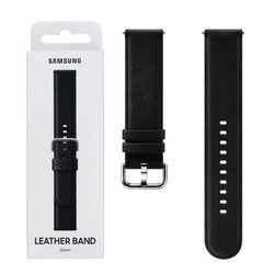 Samsung Watch Active/ Active 2 20 mm pasek Leather Band ET-SLR82MBEGWW - czarny