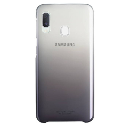 Etui na telefon Samsung Galaxy A20E Gradation Cover - półprzezroczysty czarny