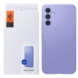 Silikonowe etui Spigen Liquid Air do Samsung Galaxy A34 5G - fioletowe