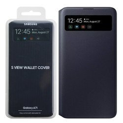 Samsung Galaxy A71 S View Wallet Cover phone case - black