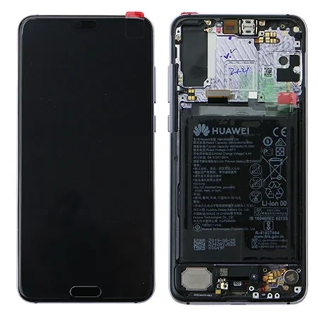 LCD display with frame for Huawei P20 Pro - purple (Twilight)