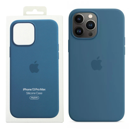 Apple iPhone 13 Pro Max silicone case MagSafe MM2Q3ZM/A - blue (Blue Jay)