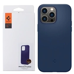 Silicone case for Apple iPhone 14 Pro Max Spigen Silicone Fit MagSafe - navy blue (Navy Blue)