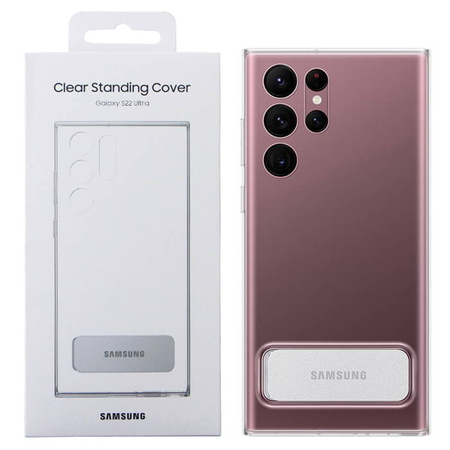 Samsung Galaxy S22 Ultra Clear Standing Cover phone case - transparent