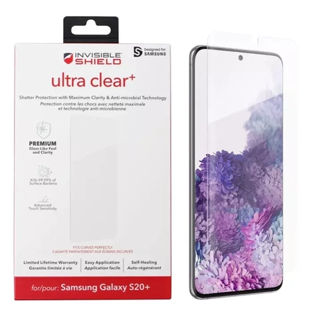 Zagg Ultra Clear+ protective film for Samsung Galaxy S20 Plus