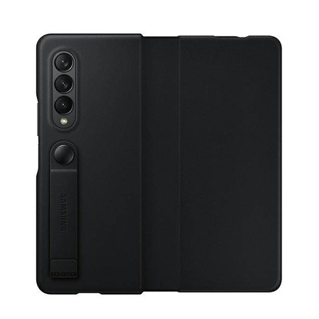 Samsung Galaxy Z Fold3 5G Leather Flip Cover case EF-FF926LBEGWW - black