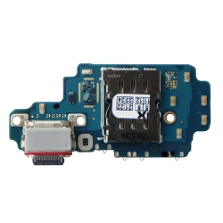 USB-C charging connector board + microphone + SIM card reader for Samsung Galaxy S24 Ultra original