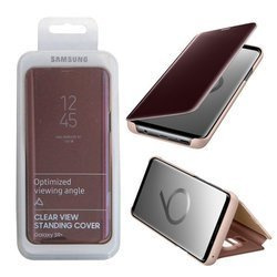 Samsung Galaxy S9 Plus etui Clear View Standing Cover EF-ZG965CFEGWW - złoty