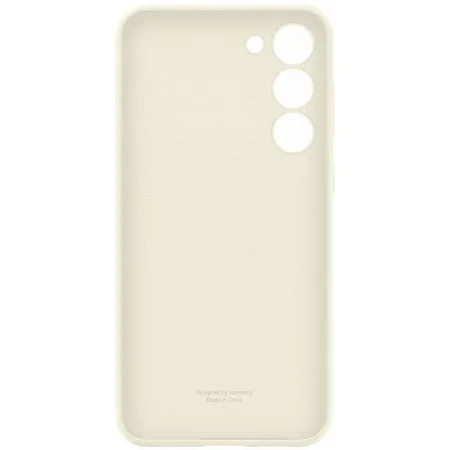 Samsung Galaxy S23 Plus Silicone Phone Case - cream-colored