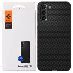 Etui na telefon Samsung Galaxy S21/ S21 5G Spigen Liquid Air - czarne (Matte Black)