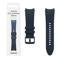 Strap for Samsung Galaxy Watch 4/ 4 Classic/ 5/ 5 Pro/ 6/ 6 Classic Hybrid Eco-Leather 20 mm M/L - blue (Indigo)