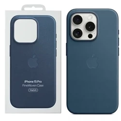 Apple iPhone 15 Pro FineWoven Case MagSafe case - blue (Pacific Blue)