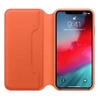 Apple iPhone XS Leather Folio Case - Orange (Sunset)