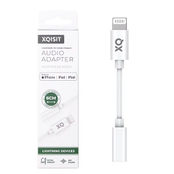 Adapter Lightning na audio 3.5mm Xqisit - 6 cm